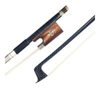 Accessoires Pour Archets De Violon Arc Tressé En Soie Argentée Violon Fiber De Carbone Avec Corne Bœuf Grenouille Crin Cheval Naturel Bien Équilibré