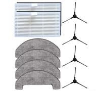 Accessoires pour aspirateur - Brosse latérale - Filtre HEPA - Pour MOVA S800 - Pour aspirateurs robotiques Trouver E20/E20 Pro - Pour balai de sol - Construction en nylon et plastique microfibre