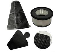 Accessoires pour aspirateur IRIS CFFT1 FAC2C - Comprend un élément filtrant blanc et un écran noir avec 25 sacs jetables (B)