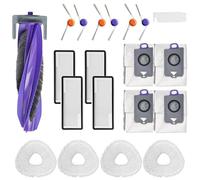 Accessoires pour aspirateur Narwal Freo Z10 Ultra, pièces de rechange avec 1 brosse à rouleau principal, 6 brosses latérales, 4 filtres Hepa, 4 lingettes de nettoyage, 4 sacs d'aspirateur, 1 brosse de