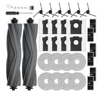 Accessoires pour aspirateur robot Dreame L10s Ultra Gen 3 / L50 Ultra AE | pour Mova P50 Pro Ultra avec 2 brosses principales, 8 sacs à poussière, 8 chiffons, 6 filtres, 6 brosses latérales