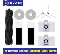 Accessoires pour aspirateur robot Ecovacs Deebot T20 OMNI T20e T20 Pro : brosse principale, brosse latérale, filtre, sac à poussière, pièces de rechange 1PCS