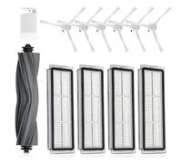 INF Accessoires de pièces de Rechange pour aspirateur Robot Dreame L10s / L10 Ultra, 6 x brosses latérales, 1 x Brosse Principale (Brosse en Caoutchouc), 4 x filtres HEPA, 1 x Outil de Nettoyage