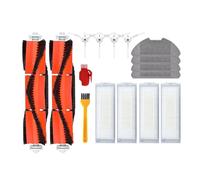 Accessoires pour aspirateur, serpillère, filtre à brosse latérale principale, compatible avec Xiaomi Vacuum-Mop 2 Pro Lite MJST1SHW MJSTL, compatible avec Mijia (couleur : chiffon à franges 16 pièces)