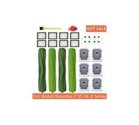 Accessoires pour aspirateur vert filtre hepa rouleau de brosse pièces de rechange 28pcs pour irobot roomba i7 e5 e6 i3