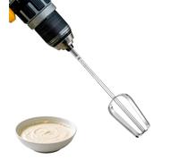 Accessoires pour Batteur Main en Acier Inoxydable, Crème Beurre de Cacahuète Mélangeur Fouet Œuf Compatible avec la Plupart Des Perceuses Sans Fil Perceuse Non Incluse (Style 2)