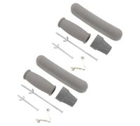 Accessoires pour Béquilles, Coussinets Aisselles, Poignée | Caoutchouc et Métal, Meilleure Adhérence et Soutien Stable, Intérieur Extérieur, avec Vis et Billes