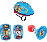Accessoires pour bicyclette Paw Patrol ; casque, klaxon, genouillères et coudières