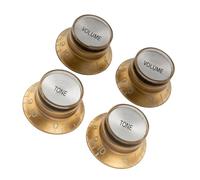 Accessoires Pour Boutons De Guitare Capuchon Supérieur Professionnel À 24 Dents Boutons De Contrôle De Tonalité Et De Volume Adaptés Aux Guitares Électriques 2T2V