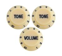 Accessoires Pour Boutons De Guitare Un Ensemble De 3 Boutons De Contrôle De Tonalité Et De Volume En Plastique Pour Guitares Électriques