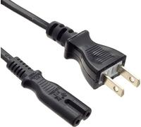 Accessoires pour cable Inline 16654P Cable d'alimentation avec fiche d'alimentation du Japon vers fiche Euro 8 C7 Noir 1 8 m