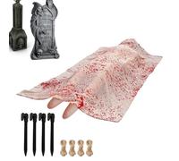 Accessoires pour cadavres - Décoration effrayante d'Halloween, décorations de cadavre pour Halloween | Tombe d'Halloween, design d'atmosphère d'horreur pour victimes, décoration de fête en c