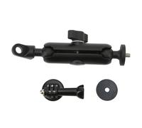 Accessoires pour caméra d'action : support de guidon pour caméra moto, base réglable à 360, installation facile, double rotule multifonction