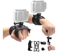 Accessoires pour caméras d'actionEnsemble léger avec Bracelet et Brassard, Confortable et Stable Compatibles avec la Plupart des caméras d'action et Smartphones Courants, idéal pour Sport, Voyage