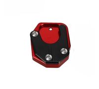Accessoires pour CB400X CBR300R CBR250F CBR250R CB500F CB500X CBR500R CBR600F CBR650F Coussinet De Pied De Moto Extension De Béquille Latérale Base De Plaque De Support De Béquille(Red)