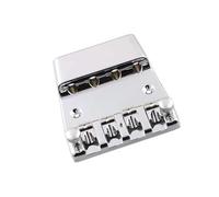 Accessoires pour chevalet de guitare Chevalet Et Cordier Argentés À Quatre Cordes Pour Basse Électrique Avec Intonation Stable