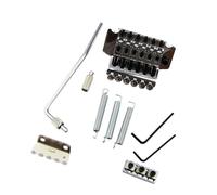 Accessoires pour chevalet de guitare Ensemble De Trémolo De Pont De Guitare Électrique À Double Verrouillage Professionnel(Glossy Chrome)