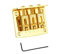 Accessoires pour chevalet de guitare Guitare À 3 Cordes Avec Archet De Pont À Roulement À Billes Et Divers Accessoires Colorés(Gold)