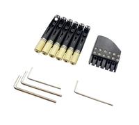 Accessoires pour chevalet de guitare Serrure D'écrou De Pont De Guitare Électrique Sans Tête À 6 Cordes Et Mécanisme De Verrouillage(Complete set)