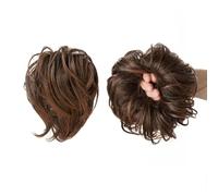 Accessoires Pour Cheveux 1 pièce boule tête perruque anneau naturel moelleux longue barbe bouclés cheveux anneau queue de cheval tresse cheveux Extension cheveux perruque sac chignon Postiches Pour Fe