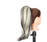 Accessoires Pour Cheveux 18 Pouces Synthétique Droite Queue De Cheval Extensions De Cheveux Perruque Chignon Wrap Queue De Cheval Barrette Clips for Femmes Cheveux Accessoires Postiches Pour Femmes(P1