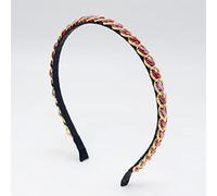 Accessoires pour cheveux Accessoires pour cheveux en filet rouge, bandeau en strass coloré, coiffe tissée à la main, épingle à cheveux de tempérament, bandeau en cristal perlé, rouge