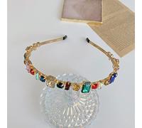 Accessoires pour cheveux Bandeau entièrement en strass Bandeau à bords fins en alliage entièrement en strass Accessoires pour cheveux de mariée pour femme, couleur