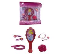 Accessoires pour cheveux Cendrillon Disney ensemble pour enfants 8 pièces brosse clic clac élastiques pinces à linge