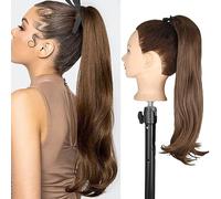 Accessoires Pour Cheveux Chignon désordonné synthétique femmes mode longue perruque bouclée bandeau Style chignon queue de cheval Extensions de cheveux peigne chignon perruque Postiches Pour Femmes(B)