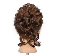 Accessoires Pour Cheveux Chignon synthétique chignon chignon queue de cheval Extensions de cheveux boucles blondes désordonnées avec élastique élastique perruque chignon for femmes Postiches Pour Femm