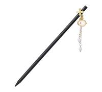 Accessoires pour cheveux chinois, décoration class Bâtonnets à cheveux en bois, baguettes en poils de lapin en jade, épingles à cheveux en bois - Couvre-chef traditionnel chinois enroulé pour