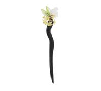 Accessoires pour cheveux chinois, décoration class Épingles à cheveux de style chinois en bois, motif floral, accessoires for cheveux for filles, support de chignon traditionnel et élégant