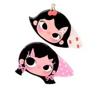 Accessoires pour cheveux compacts en acrylique, deux barrettes décoratives pour mèches latérales, à porter quotidien, détail de tenue, paire de barrettes en acrylique, porte-franges, clip de