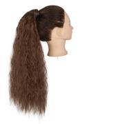 Accessoires Pour Cheveux Ensemble de 1 perruque synthétique Messy Bun Curly Wavy Extensions de queue de cheval enveloppantes Accessoires for cheveux chignon for femmes Postiches Pour Femmes(Q19-8)