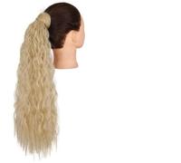 Accessoires Pour Cheveux Ensemble de 1 perruque synthétique Messy Bun Curly Wavy Extensions de queue de cheval enveloppantes Accessoires for cheveux chignon for femmes Postiches Pour Femmes(Q19-24-613