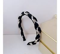 Accessoires pour cheveux Nouveau bandeau tissé en velours doré, bandeau en strass perlé, épingle à cheveux pour femme, accessoires pour cheveux, noir