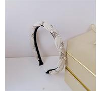 Accessoires pour cheveux Nouveau bandeau tissé en velours doré, bandeau en strass perlé, épingle à cheveux pour femme, accessoires pour cheveux, blanc cassé