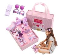 Accessoires pour cheveux pour petite fille - 18 pièces - Barrettes décoratives en métal - Pinces colorées assorties - Ornements tendance princesse - Pour l'école, le ballet, les fêtes d'anniversaire