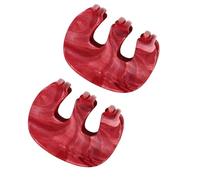 Accessoires pour cheveux tendance avec texture marbrée - Construction en résine - Pinces tendance - Pour tous les jours - Pinces à cheveux légères
