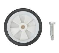 Accessoires pour compresseur d'air - Coussinets de pieds M6/M8 résistants aux chocs avec roulettes de 12,7 cm ou 15,2 cm, kit de montage silencieux antidérapant pour compresseurs d'air (roue de 12,7