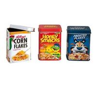 Accessoires pour cuisine enfant - set de 3 boîtes métalliques céreales G