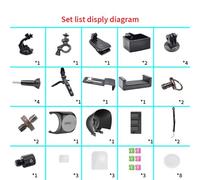 Accessoires pour DJI OSMO Pocket 2, adaptateur de caméra à cardan portatif, support de ventouse, trépied, Clip de sac à dos et Kit d'extension pour DJI OSMO Pocket 2