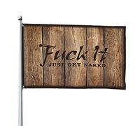 Accessoires pour drapeau de jardin f-k It Just Get Naked - Décoration pour chambre de garçon (120 x 180 cm)