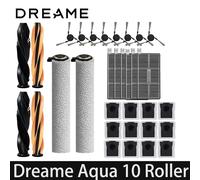 Accessoires pour Dreame Aqua10 Roller / Aqua 10 Ultra Roller / Aqua10 Roller AE : brosse principale, filtre HEPA, rouleau de nettoyage, pièces de rechange 2PCS