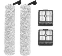 Accessoires pour Dreame H12, H11 Core Pièces de rechange pour aspirateur eau et poussière, 2 brosse rotative + 2 filtres Hepa