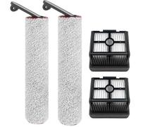 Accessoires pour Dreame H12 Pro / H12 Dual Pièces de Rechange pour aspirateur Eau et poussière, 2 Brosse rotative + 2 filtres Hepa