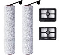 Accessoires pour Dreame H12 Pro Ultra / H13 Pro Aspirateur Eau et poussière, 2 rouleaux de brosse + 2 filtres HEPA + 1 brosse de