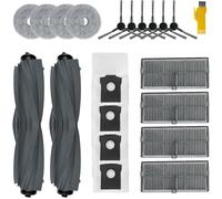 Accessoires Pour Dreame L10S Ultra Gen 2 / L10S Pro Ultra Heat/Mova E30 Ultra Robot Aspirateur 20 Packs 2 Brosses Principales, 4 Filtres, 6 Brosses Latérales, 4 Serpillières, 4 Sac[KIT6509016]