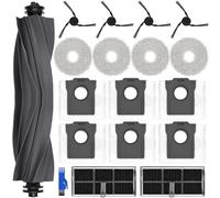 Accessoires pour dreame L10s Ultra Gen 3/X40 Ultra Complete/L40 Ultra, 4 serpillères, 6 sacs à poussière, 1 brosse principale, 4 brosses latérales, 2 filtres, pièces de rechange pour robot aspirateur