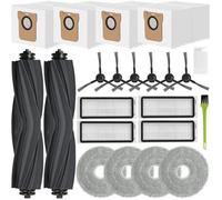 Accessoires pour Dreame L20 Ultra, Complete Aspirateur Robot Kit Pièces de Rechange Complete avec 2 Brosse Principale